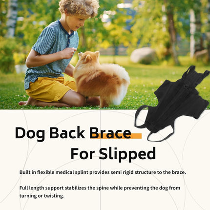 Dog Back Brace for IVDD Small Medium Large Dog Back Support Vest Harness Durable