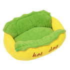 Cute Pet Sleeping Bed Hot Dog Hamburger Cat Dog Kennel Winter Deep Sleep Mat Use