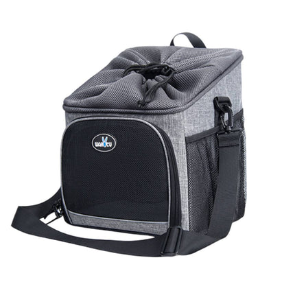 Bike Pet Basket Carrier Bicycle Dog Cat Bag Breathable Mesh Backpack 5 Way Carry
