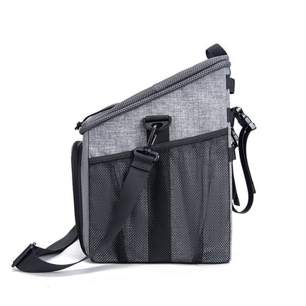 Bike Pet Basket Carrier Bicycle Dog Cat Bag Breathable Mesh Backpack 5 Way Carry