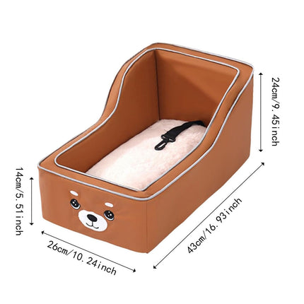 Dog Car Seat Non-Slip for Small Dogs Travel Car Seat Cushion Waterproof
