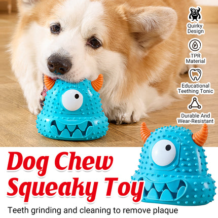 Dog Squeaky Chew Toy Durable Textured Interactive Play Toy Easy Clean