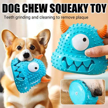 Dog Squeaky Chew Toy Durable Textured Interactive Play Toy Easy Clean