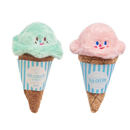 Dog Cat Sniffing Sound Ice Cream Toy Treat Hiding Slow Feeding Foraging Pet Toy