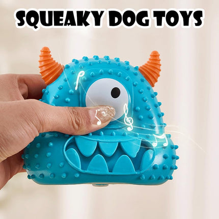 Dog Squeaky Chew Toy Durable Textured Interactive Play Toy Easy Clean