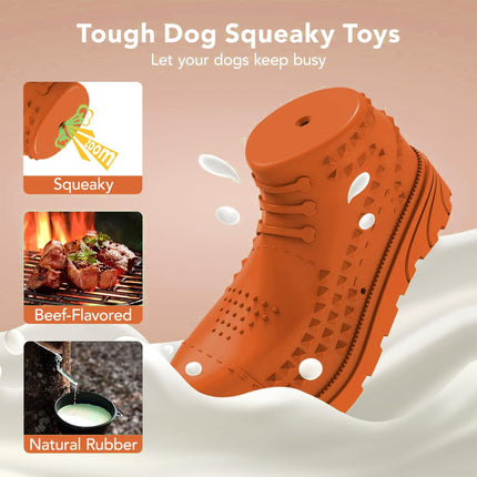 Realistic Boot Dogs Chew Toy Teeth Clean Interactive Puppy Improve Bad Habits
