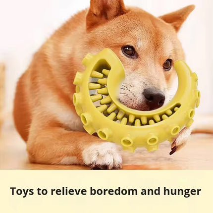 Dog Chew Toy TPR Teeth Grinding Cleaning Bite Resistant Self Exciting Boredom