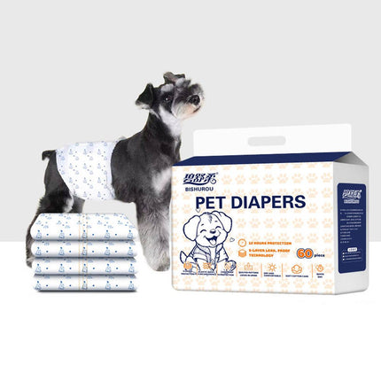 Disposable Male Dog Diapers Belly Band Wrap Leak Proof 60 Pack S M L