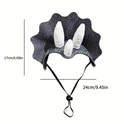 Pet Dinosaur Hat Costume Cute Animal Costume Headwear Durable Soft Comfortable