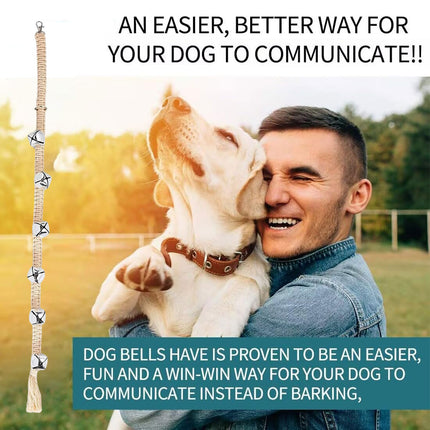 Dog Doorbell Trainer Set Pet Bell Rope Hanger 2PCS Indoor Training Supplies
