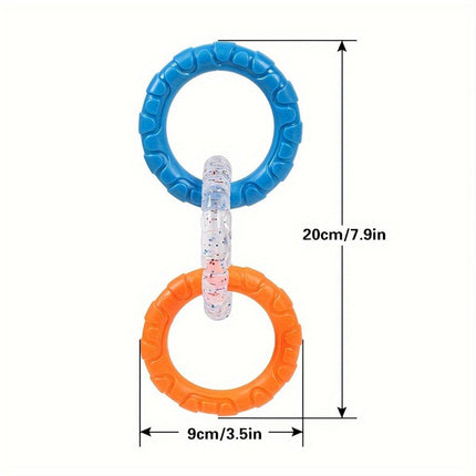 Interactive Dog Toys TRP Rubber Ring Teething Pet Rally Ring Chew Play Fetch