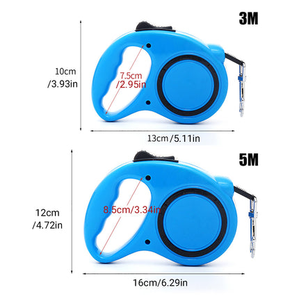 5M Dog Lead Leash Strong Retractable Extendable 5M Lockable Heavy Duty 15Kg