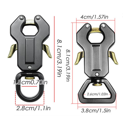2PCS Frog Clip Swivel Snap Heavy Duty Dog Leash Clip Pet Accessories Hardware