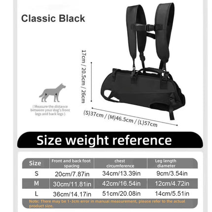 Dog Lift Harness Large Heavy Duty Support Sling for Elderly Injured Pets Use