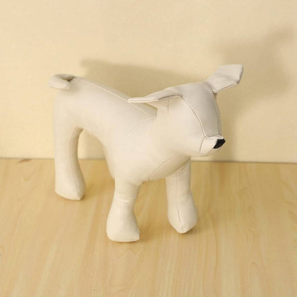 PU Leather Dog Mannequin Model Display Stand Pet Clothing Boutique Shop Prop