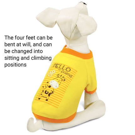 PU Leather Dog Mannequin Model Display Stand Pet Clothing Boutique Shop Prop