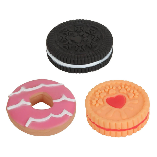 Dog Teeth Grinding Toy Round Cake Shape Dog Chew Biting Toy Fun Interactive