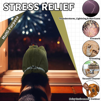 Winter Dog Head Cover Dog Scarf Set Cold Proof Warm Soft for Dogs Outdoor Use