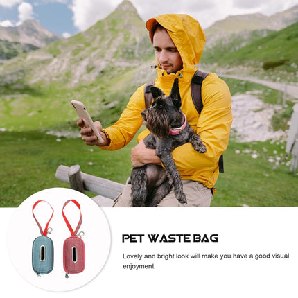 Portable Pet Waste Bag Dispenser Holder For Dog Cat Walking Park And Travel Use