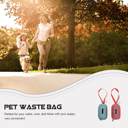 Portable Pet Waste Bag Dispenser Holder For Dog Cat Walking Park And Travel Use