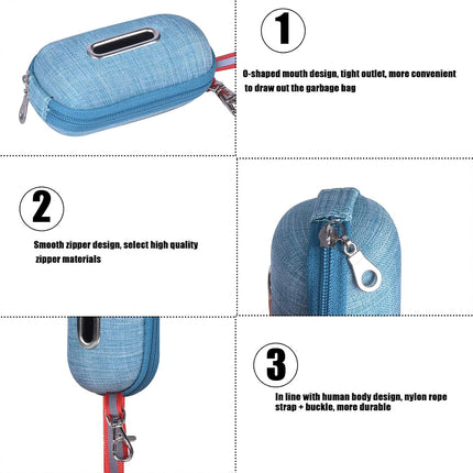 Portable Pet Waste Bag Dispenser Holder For Dog Cat Walking Park And Travel Use