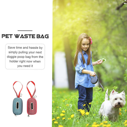 Portable Pet Waste Bag Dispenser Holder For Dog Cat Walking Park And Travel Use