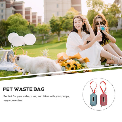 Portable Pet Waste Bag Dispenser Holder For Dog Cat Walking Park And Travel Use
