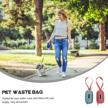 Portable Pet Waste Bag Dispenser Holder For Dog Cat Walking Park And Travel Use