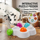 Interactive Puzzle Feeder for Dogs with Removable Lids
