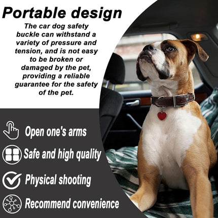 Dog Vehicle Connector Restraint Buckle Durable for Car Pet Travel Use