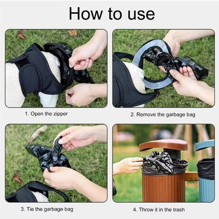 Dog Pet Portable Poop Collection Pants Outing Physiological Pants with Poop Bag