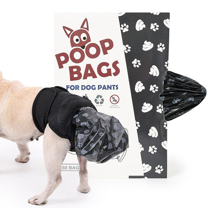 Dog Pet Portable Poop Collection Pants Outing Physiological Pants with Poop Bag