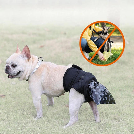 Dog Pet Portable Poop Collection Pants Outing Physiological Pants with Poop Bag