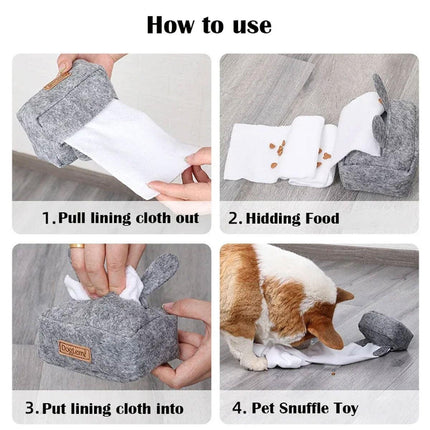 Dog Sniff Training Toy Plush Scent Training Aid for Puppies Interactive Pet Toy