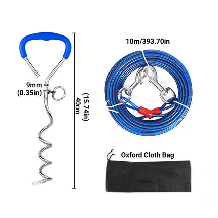 Dog Stake Suit Dog Leash Small Medium Dog Outdoor Walking Pet Fixed Stake Bolt