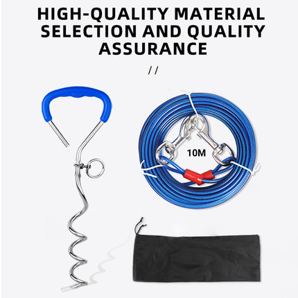 Dog Stake Suit Dog Leash Small Medium Dog Outdoor Walking Pet Fixed Stake Bolt