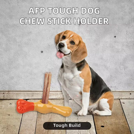 Pet Teething Stick Holder Non Toxic Dog Chewing Toy Durable for Dental Care