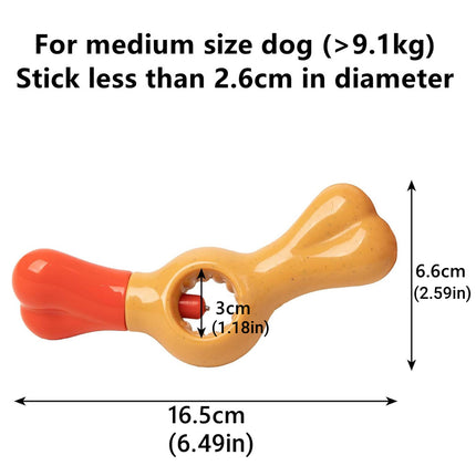 Pet Teething Stick Holder Non Toxic Dog Chewing Toy Durable for Dental Care