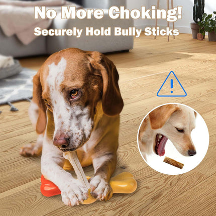 Pet Teething Stick Holder Non Toxic Dog Chewing Toy Durable for Dental Care
