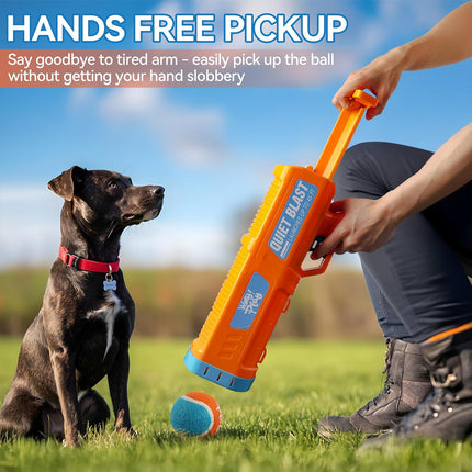 Dog Tennis Ball Launcher Ball Thrower for Medium Large Dogs Outdoor Play Use