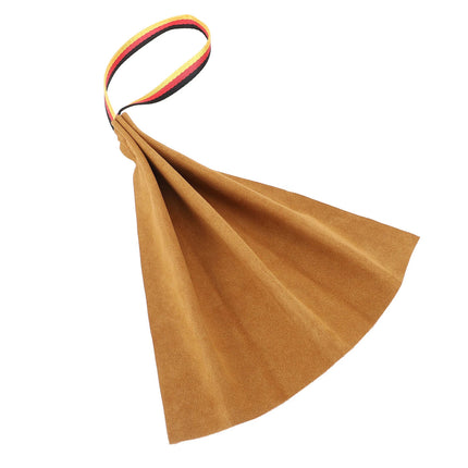 Interactive Leather Dog Tug Toy Training Rag With Handle Durable Chew Play Accessory