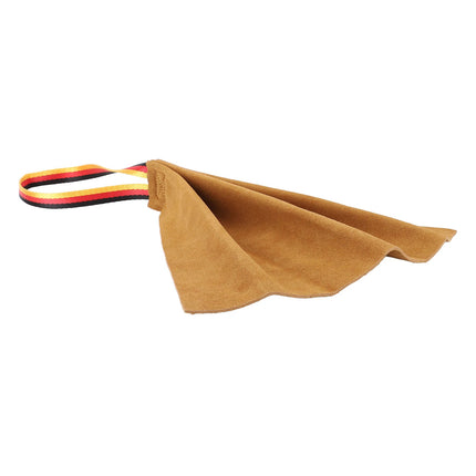 Interactive Leather Dog Tug Toy Training Rag With Handle Durable Chew Play Accessory