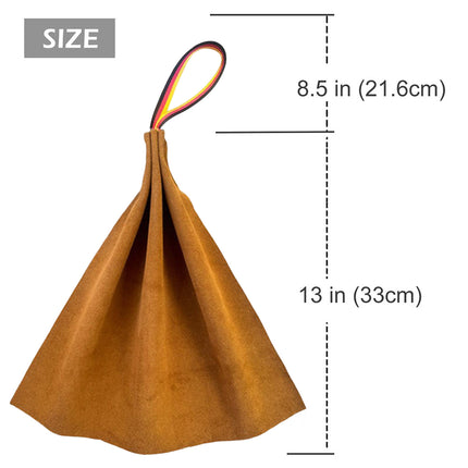 Interactive Leather Dog Tug Toy Training Rag With Handle Durable Chew Play Accessory