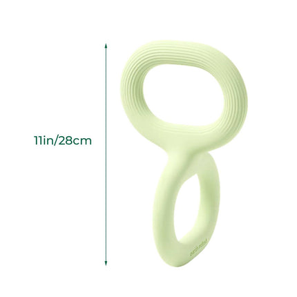 Dog Tug Toy Double Loop Rubber Pet Chew Bite Pull Toy Ergonomic 28cm