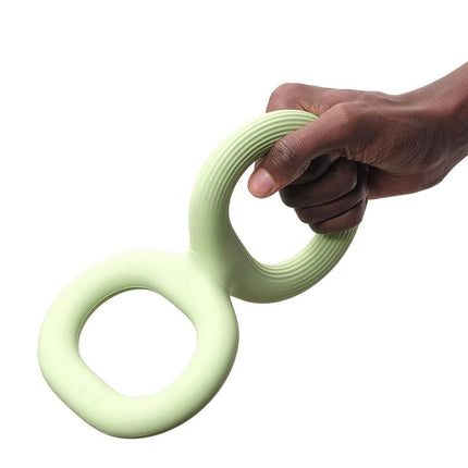 Dog Tug Toy Double Loop Rubber Pet Chew Bite Pull Toy Ergonomic 28cm