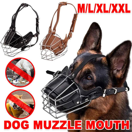 Anti Bite Anti Bark Dog Muzzle Mouthguard Adjustable for Small Medium Large Dogs