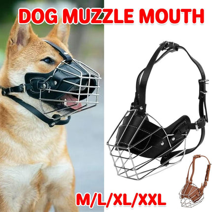 Anti Bite Anti Bark Dog Muzzle Mouthguard Adjustable for Small Medium Large Dogs