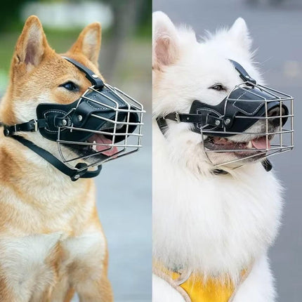Anti Bite Anti Bark Dog Muzzle Mouthguard Adjustable for Small Medium Large Dogs