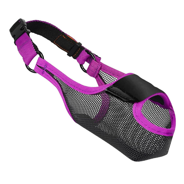 Pet Dog Breathable Lightweight Muzzle Face Mask Prevent Dogs Biting People Use
