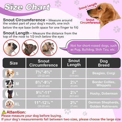 Pet Dog Breathable Lightweight Muzzle Face Mask Prevent Dogs Biting People Use